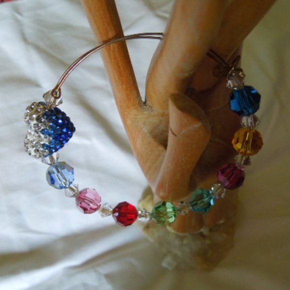 EUC Alex & Ani Bead & Heart Bangle - Picture 4 of 5